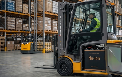 Jungheinrich starter testing av natriumionbatterier i trucker