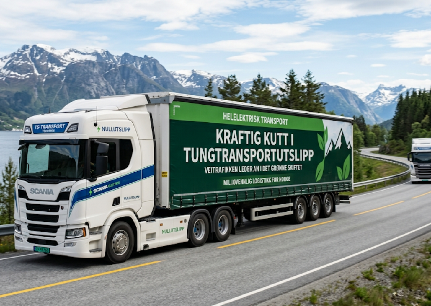 Tungtransporten leder an: Kraftig utslippskutt i veitrafikken