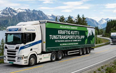 Tungtransporten leder an: Kraftig utslippskutt i veitrafikken
