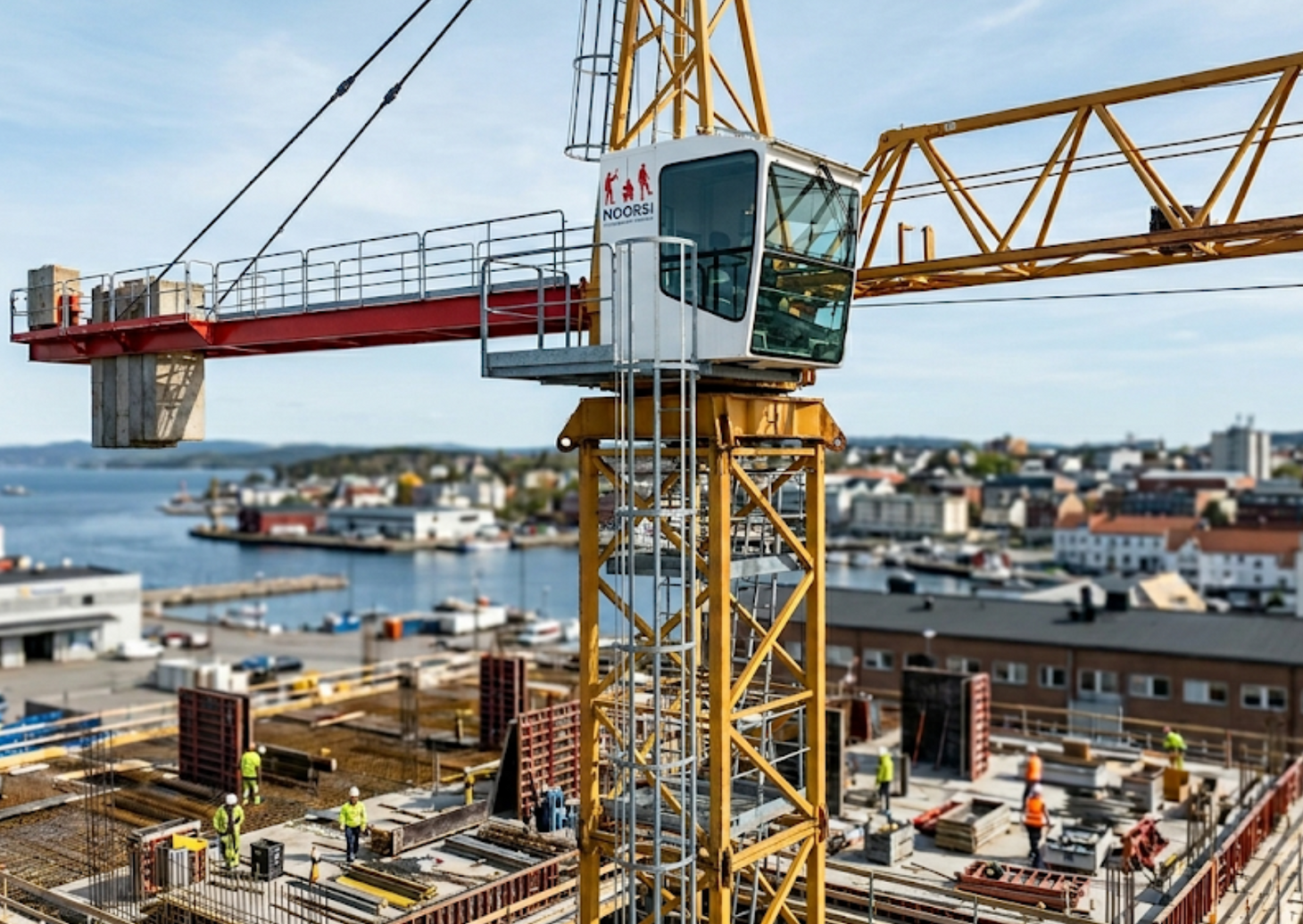 Viktig avklaring fra Arbeidstilsynet om rømningsveier og evakuering fra tårnkraner